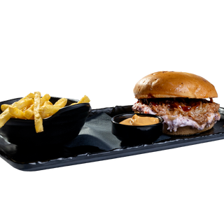 Бургер с дърпано свинско 400 гр