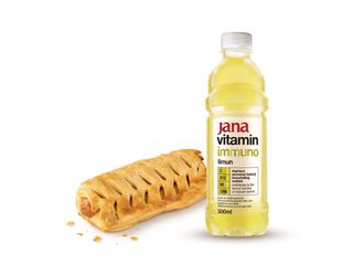 Piroška s hrenovkom 120g + Jana Vitamin Limun 0,5l