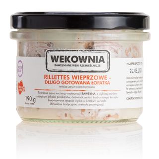 Rillettes wieprzowy - długo gotowana łopatka 190ml