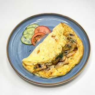 Омлет с грибами