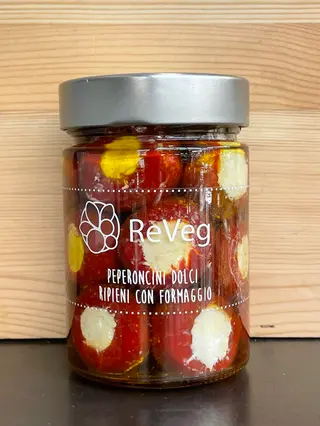 Peperoni bottone ripieno di formaggio 280g