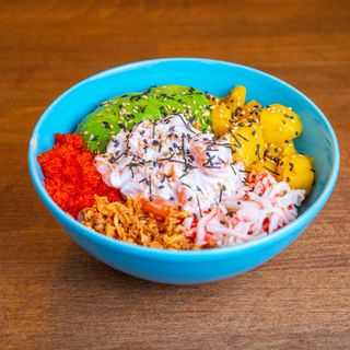 Cheese salmon Poké