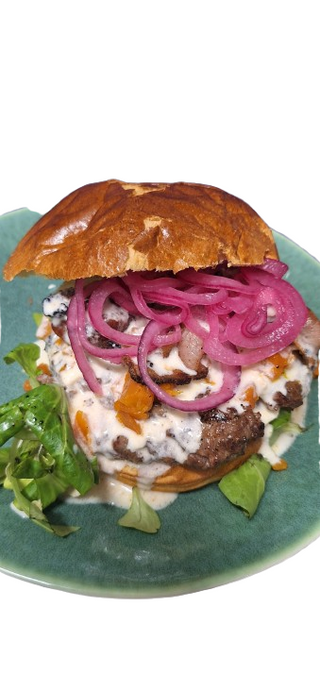 Hamburguesa búfala virtuosa