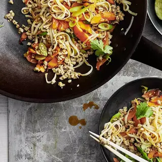 Wok Salmón