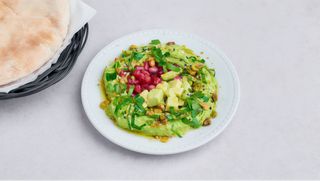 Hummus & awokado (v)