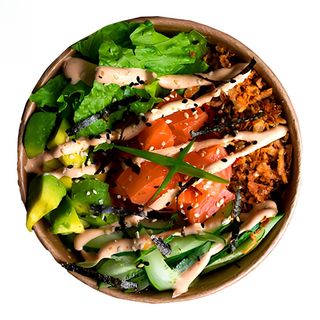 Боул-поке з лососем та авокадо (312г)