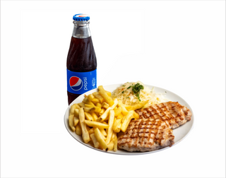 Combo Meniu Piept de pui, cartofi lipie + Pepsi250