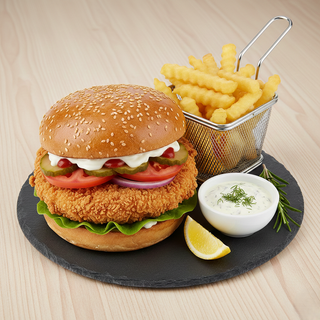 Meniu crispy burger