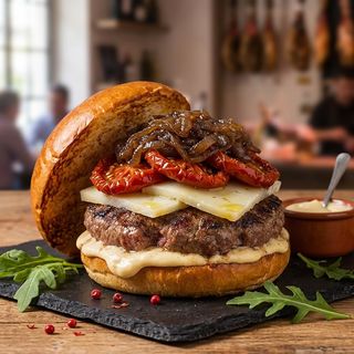 Hamburguesa Manchega