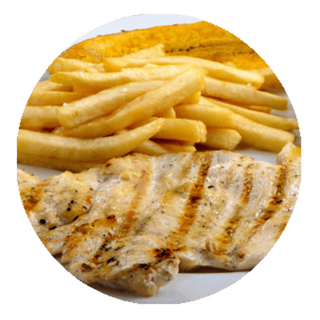 Filete De Pollo Con Patatas