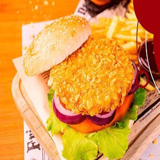 Hamburguesa De Pollo Especial