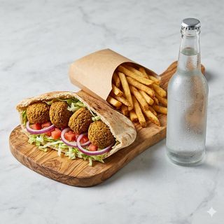 Menù piatto falafel
