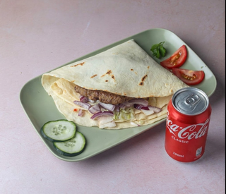 Libanski burger + Coca Cola