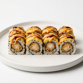 Uramaki tempura cheddar