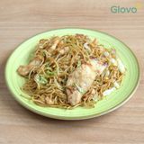 54. Спагети с пиле, зеленчуци и яйца (700г)