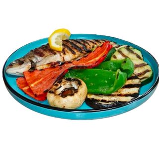 Păstrăv cu legume la grătar 450g 