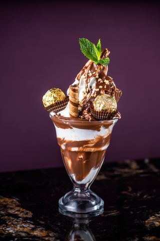 Ferrero Rocher Sundae