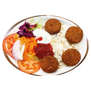 Plato Falafel con Arroz