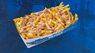 Cartofi cu sos Fromagere si Lardon