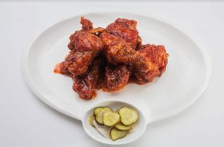 Курица в остром корейском соусе (пол порции)