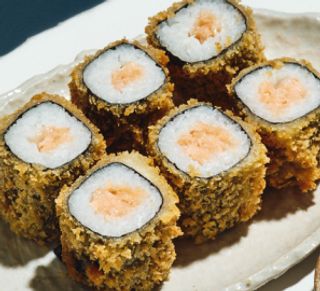 Hosomaki salmón tempura