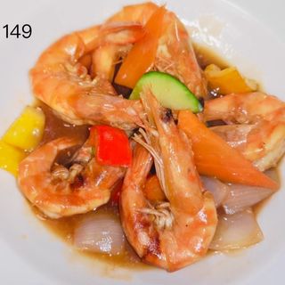 149 Gamberoni con verdure
