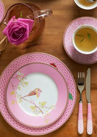 Early Bird farfurie roz 21 cm