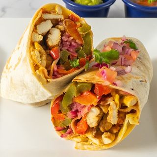 Burrito de pollo y bacon