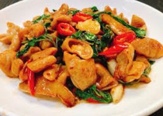 Intestino di maiale saltato