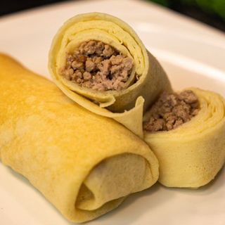 Блины с курицей и сыром