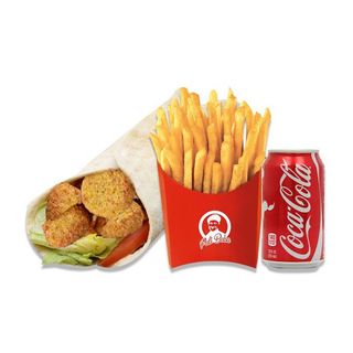 Durum Falafel 100% Veg + batata + bebida