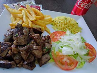 Plato hígados de cordero a la plancha