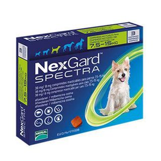 Ანტიპარაზიტული Აბები M Ძაღლისთვის Nexgard Spectra Chew M 7.5-15 Კგ 1 Ცალი