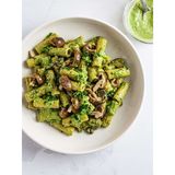 Mushroom & Spinach Pesto Pasta