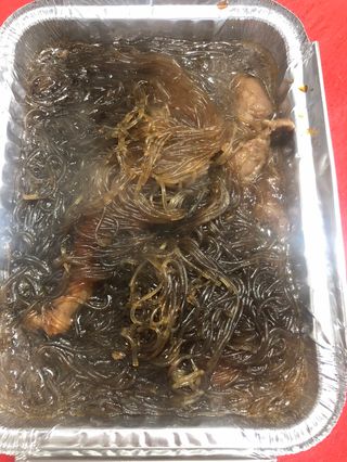 Fideo chino con ternera