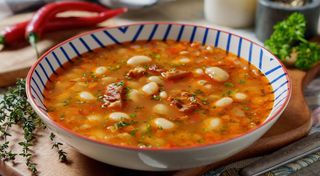 Fasole cu afumătură