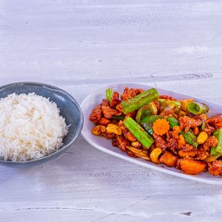 Salteado con anacardos