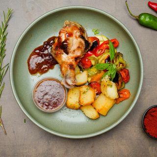 Cuisse de poulet grillé