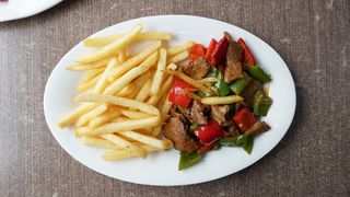 Фри с мясом 