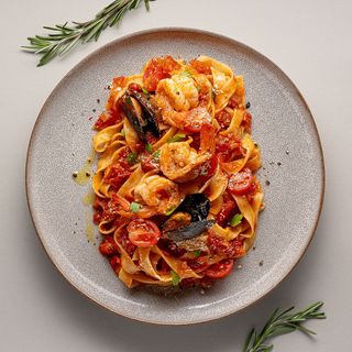 Тальятелле з морепродуктами