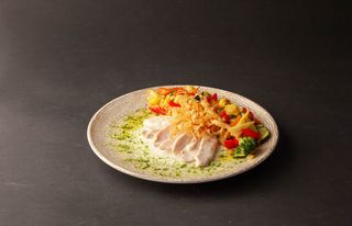 Piept de curcan cu legume