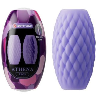 Pretty Love – Masturbador Athena Eros Roxo em Silicone Texturizado