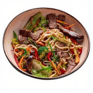Fideos Chinos Con Ternera