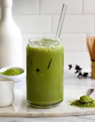 Iced matcha latte