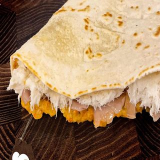 P2 - Baccalà, rucola, zucchine grig. e salsa rucola e grana