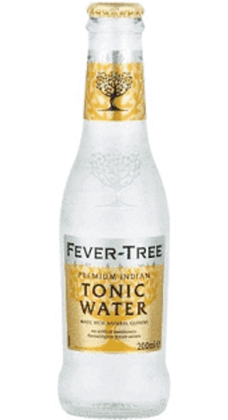 Acqua tonica in vetro