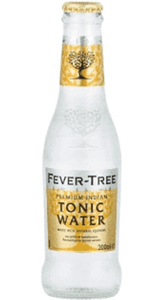 Acqua tonica in vetro