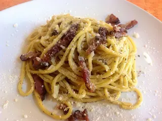 Tonnarelli alla gricia tartufata