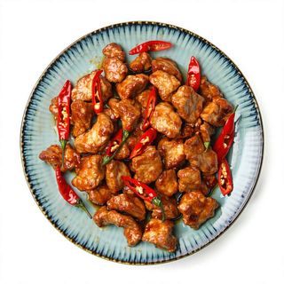 Cerdo con guindillas