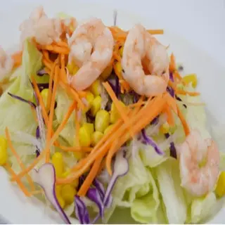2 - Ensalada con gambas